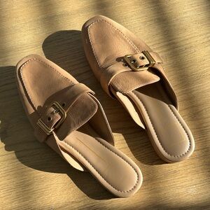 Dolce Vita Tan Buckle Mules